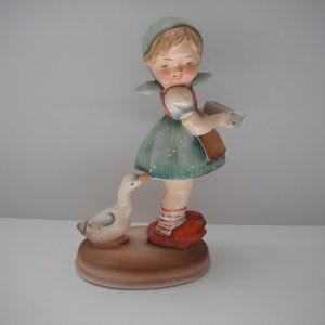 Vintage Lefton Ceramic American Children Series Figurine Spilling Milk 363 Japan